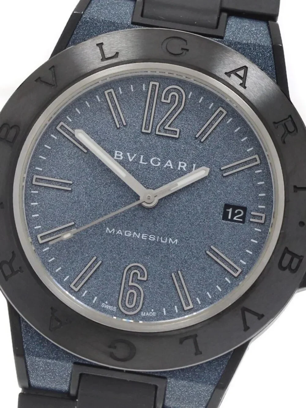 BVLGARI Diagono Magnesium DG41SMC Blue Dial Automatic Men's Watch_974938